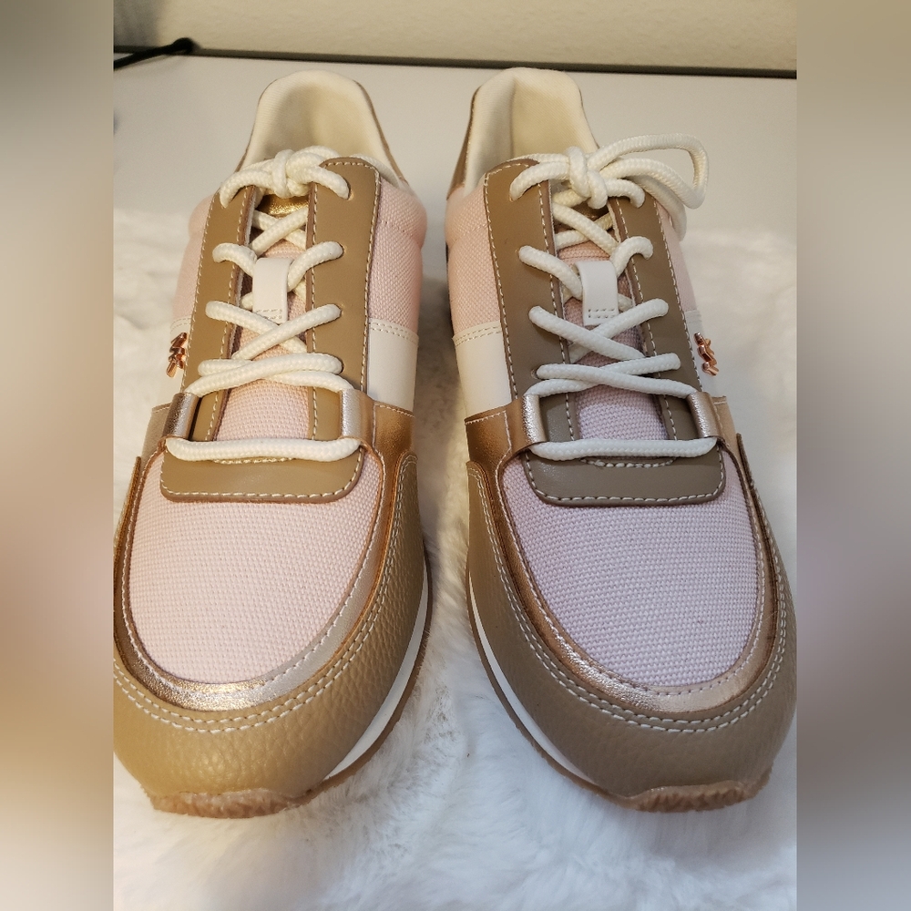 Michael Kors Stylish Women's Sneakers in Pink and Gold
